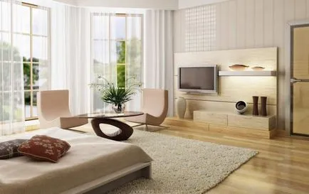 TV a hálószobában - 100 kép szokatlan kombinációk megoldások