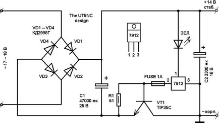 Tirristornye стабилизатори схема дизайн и устройство
