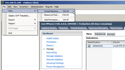 Telepítése ESXi 6