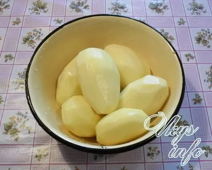 Gombóc burgonyával a joghurt recept egy fotó