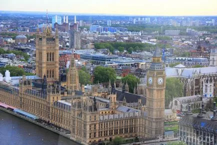 Westminster-palota, vagy látogasson el a Houses of Parliament