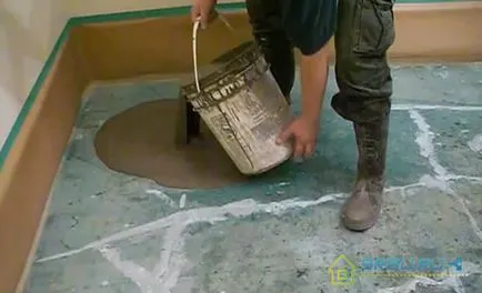 Nivelarea podea sub un laminat - film din lemn sau beton