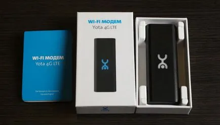 Wi-Fi модем четиригр Yota на инсталиране, конфигуриране и преглед