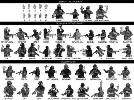 SWAT nyelvű jelek gesztusok kép - Honvédségi Szemle