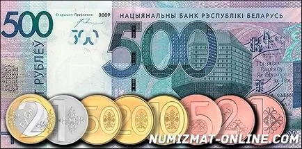 1 Belorumynsky rublă după denominarea în 2016