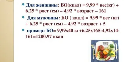 Калькулятор для визначення рівня базального метаболізму (калькулятор) Калькулятор для визначення рівня базального метаболізму