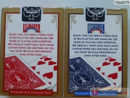Карти bicycle standard - «чому це кращі карти», відгуки покупців