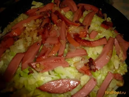 Капуста тушкована з ковбасою рецепт з фото (ковбасою) Капуста тушкована з ковбасою рецепт з фото