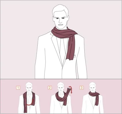 Як зав'язати шарф на шиї чоловіка 9 способів (кінці щоб були) Як зав'язати шарф на шиї чоловіка 9 способів