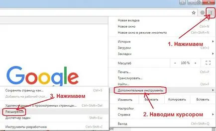 Blokkoló helyek a Google Chrome-ot