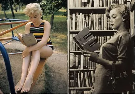 Azt olvasni a kedvenc könyvek szőke Marilyn Monroe