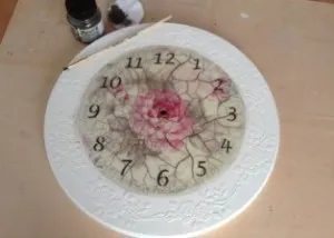 Tesszük decoupage falióra