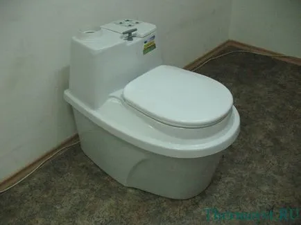 WC Suburban fără sifon și soiuri de unscented și instalare