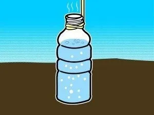 Кип'ятіння води в пластиковій пляшці (води пластиковій пляшці) Кип'ятіння води в пластиковій пляшці