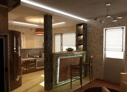 Design de bucătării studio de design modern în Hrușciov - kuhnyagid - kuhnyagid