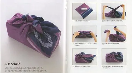 Furoshiki - японска техника за опаковане неща (28 снимки)