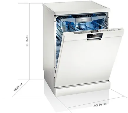 Dimensiuni mașini de spălat vase încorporate, freestanding 45 cm și 60 cm