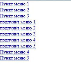 Хоризонтално падащо меню CSS, създаване на сайтове в WordPress на CMS, оформление на сайтове (HTML, CSS