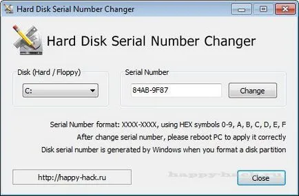 Harddiskserialnumberchanger, hacktool