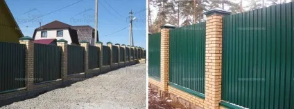Комбінований паркан, установка і будівництво комбінованих зборів в компанії - прігородстрой