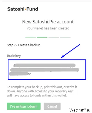 Investițiile în fond Satoshi - randament de înregistrare