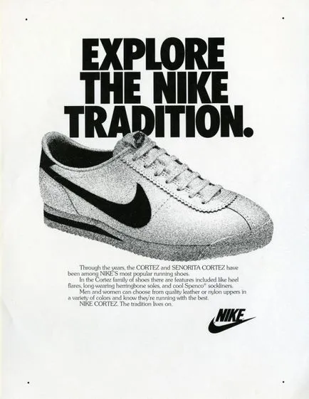 A történelem legendás cipő nike cortez