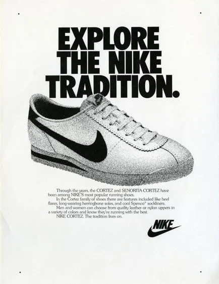 A történelem legendás cipő nike cortez