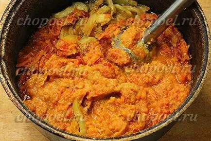 Squash kaviár a téli - egy recept lépésről lépésre fotók