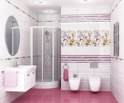 Плочки за баня стенни и подови плочки, характеристики на дизайна (24 снимки)