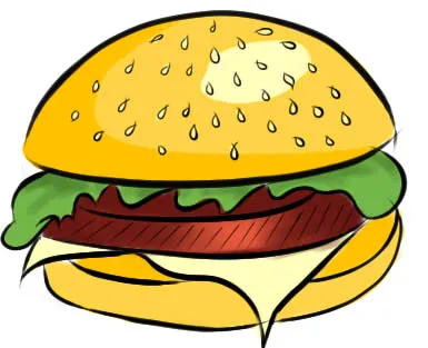 Cum de a desena un hamburger în etape, ❤lessdraw❤