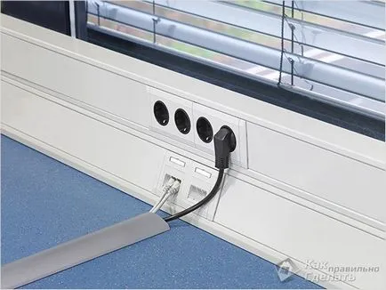 Cum de a stabili canalul de cablu pe perete - montare canal de cablu (foto) - un lucru ușor