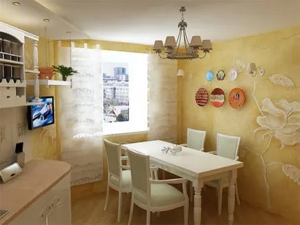 Hogyan díszítik a falakat a konyhában, és a legjobb dekoráció (fotó)