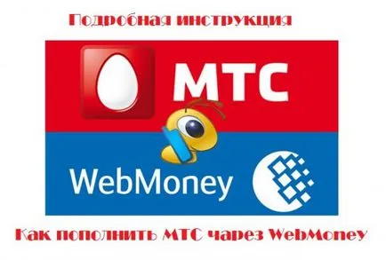 Cum de a reîncărca MTS prin intermediul WebMoney - instrucțiuni detaliate