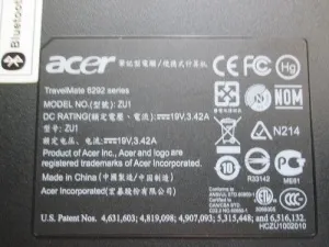 Hogyan szétszedni laptop Acer TravelMate 6292 - részletesen tárgyalja