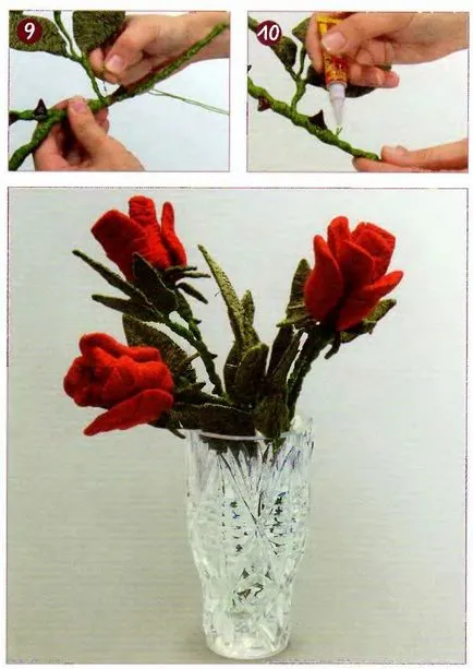 Hogyan tegyük egy rózsát ki a szálat a kezében