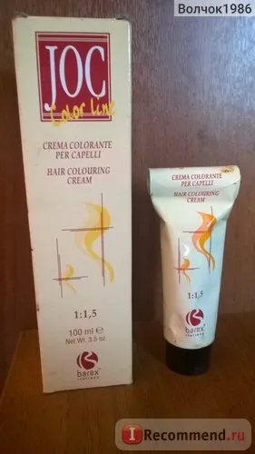 Фарба для волосся barex joc color line new - «обожнюю працювати з італійської фарбою barex (color) Фарба для волосся barex joc color line new - «обожнюю працювати з італійської фарбою barex
