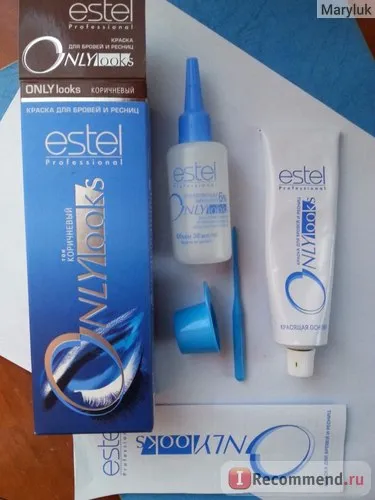 Фарба для брів і вій estel professional only looks - «я - бліда моль! Але дуже хочу бути