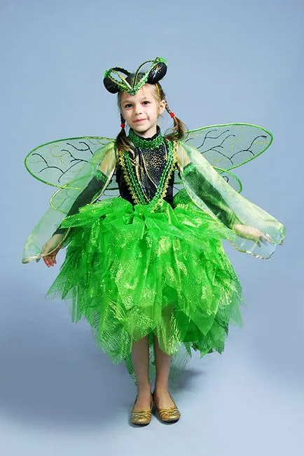 costum Dragonfly cu propriile lor mâini pentru fete