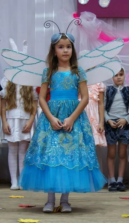 costum Dragonfly cu propriile lor mâini pentru fete