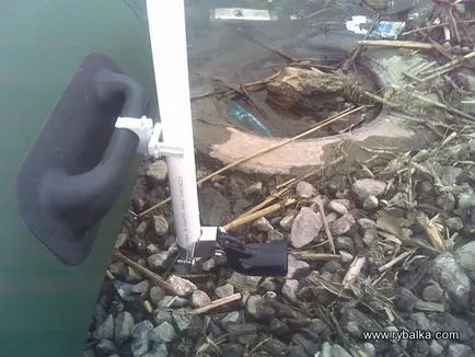 Atașarea senzorului la barca de cauciuc sonar, blog-ul mageldash