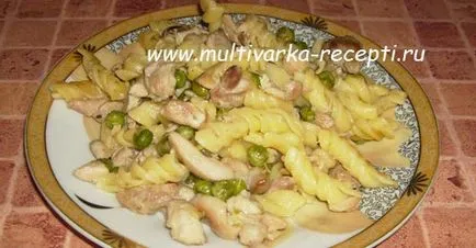Макарони з куркою в мультиварці (будь-які інші овочі) Макарони з куркою в мультиварці