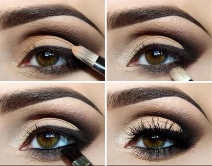 Machiaj pentru ochi caprui Smokey Eyes (smoky eyes) tehnica turn-based cu fotografii și video