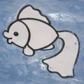 Mester osztályban az modellező gyurma „hal az akváriumban”