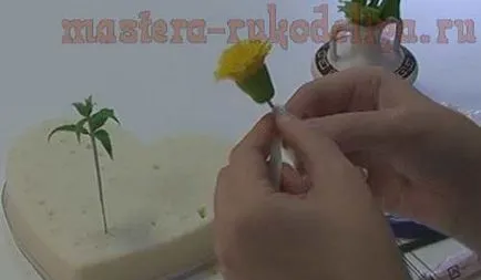 Майсторски клас на основите на керамични аранжиране на цветя поле глухарче