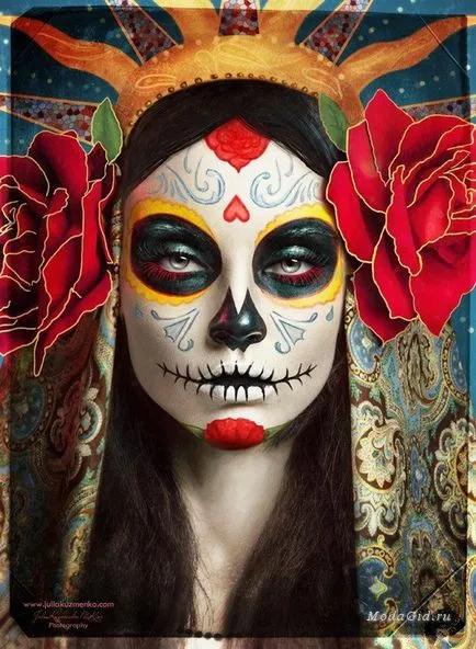 Moda si stilul de imagine Santa Muerte Halloween