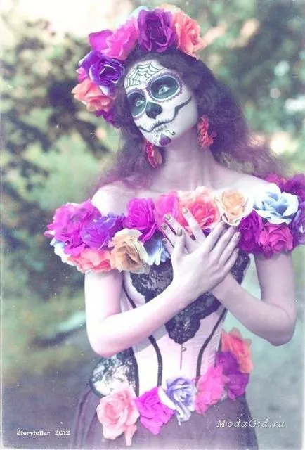 Moda si stilul de imagine Santa Muerte Halloween