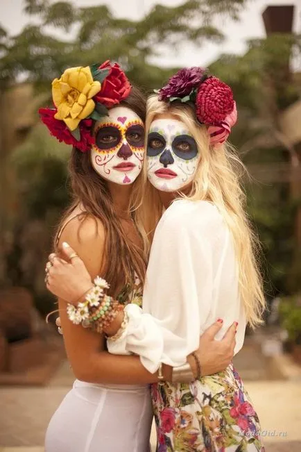 Moda si stilul de imagine Santa Muerte Halloween