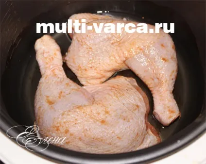 Курка з перловкою в мультиварці