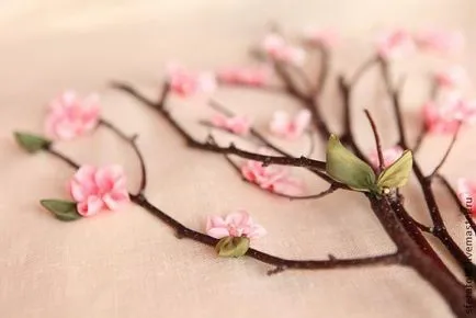 Dimenziós kép fa virágok - Fair Masters - kézzel készített, kézzel készített