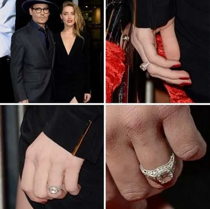 Bride visszatért Dzhonni Deppu gyémánt eljegyzési gyűrűt